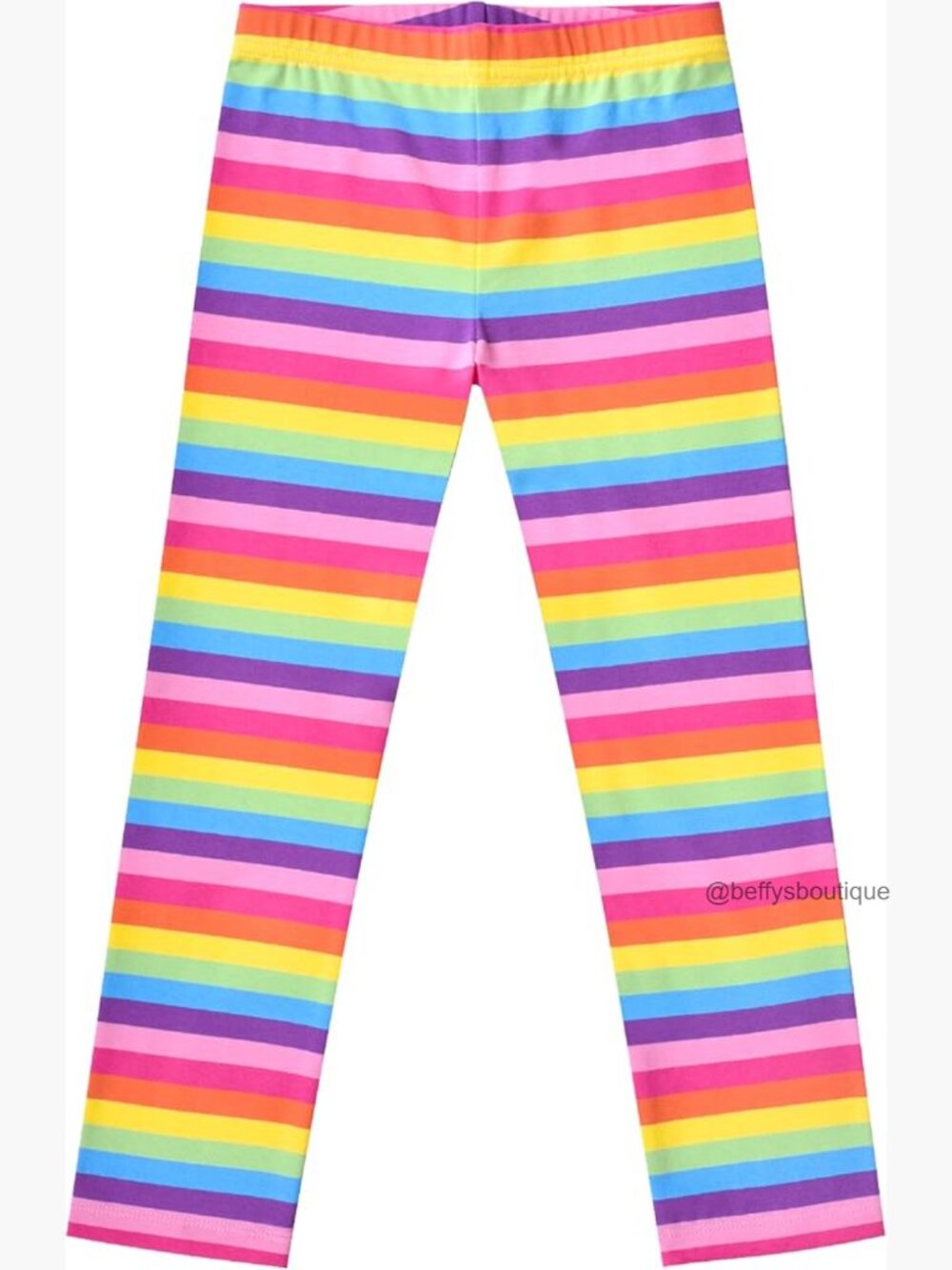 Girls Toddler Cotton Striped Leggings Elastic Waist Size 3-7